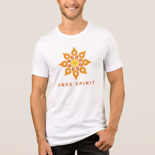Free Spirit Mandala Tri-Blend Shirt (Voorkant)