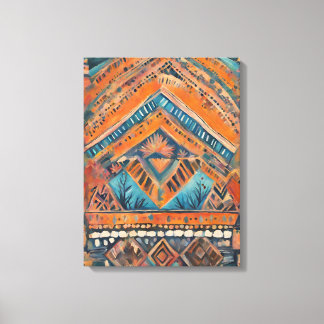 "Free Spirit on Canvas: een Bohemian Rhapsody" Canvas Afdruk