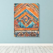 "Free Spirit on Canvas: een Bohemian Rhapsody" Canvas Afdruk (Insitu (Houten vloer))