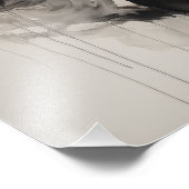 Free Spirit Paard Zwart-wit Foto Afdruk (Hoek)