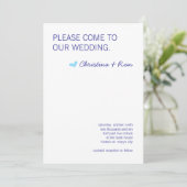 Free Spirit Wedding Invite Kaart (Staand voorkant)