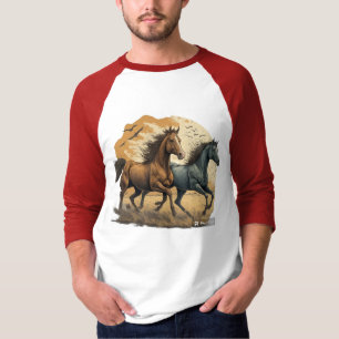 Free Spirits Run Wild & rider liefhebbers. T-shirt