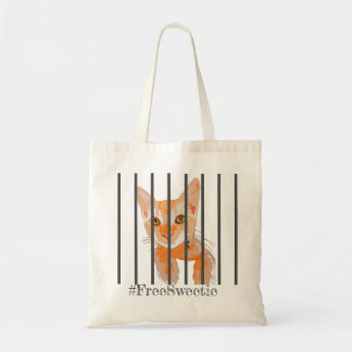 Free Sweetie Jail Kitten Cat Canvas tas