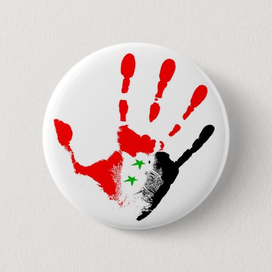 Free Syria Badge Ronde Button 5,7 Cm (Voorkant)