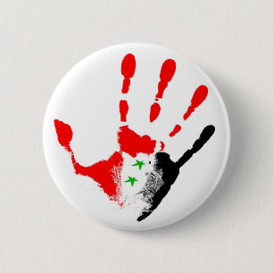 Free Syria Badge Ronde Button 5,7 Cm