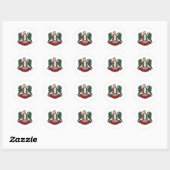 Free Syria Eagle Classic Ronde Sticker (Vel)
