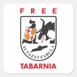 Free Tabarnia 3 Vierkante Sticker
