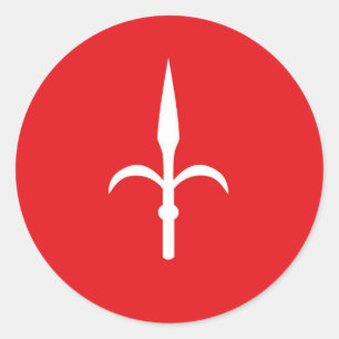Free Territory Triëst Vlag Italië symbool Ronde Sticker