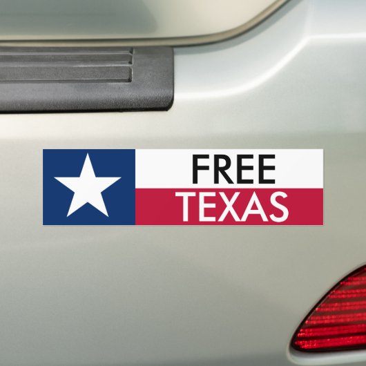 Free Texas Bumper Sticket Bumpersticker (Op auto)