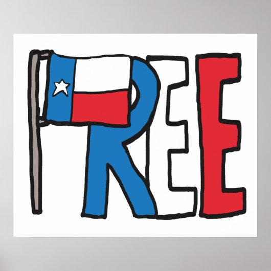 Free Texas Texit Poster (Voorkant)
