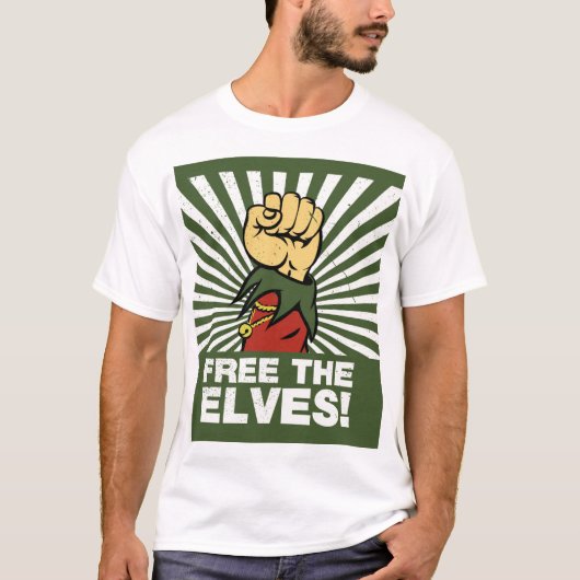 Free the elves! t-shirt (Voorkant)