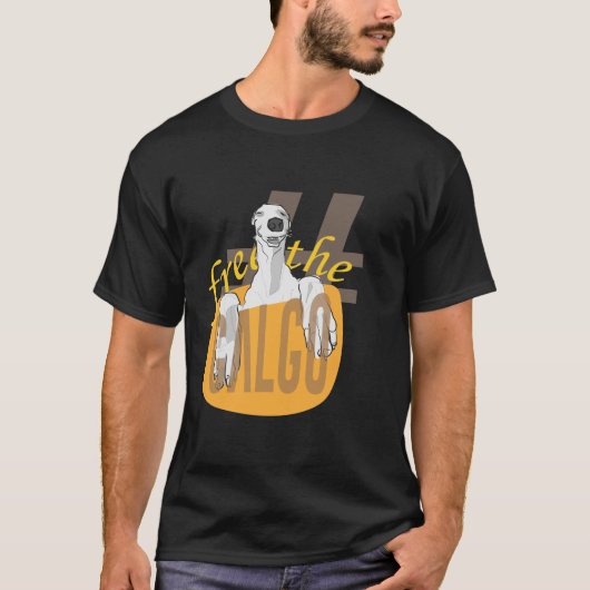 #free the galgo t-shirt (Voorkant)