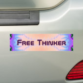 Free Thinker 9 Bumpersticker (Op auto)