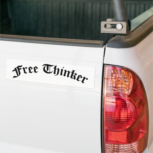 Free Thinker Bumpersticker (Op Truck)