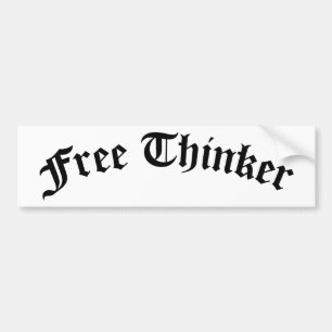 Free Thinker Bumpersticker