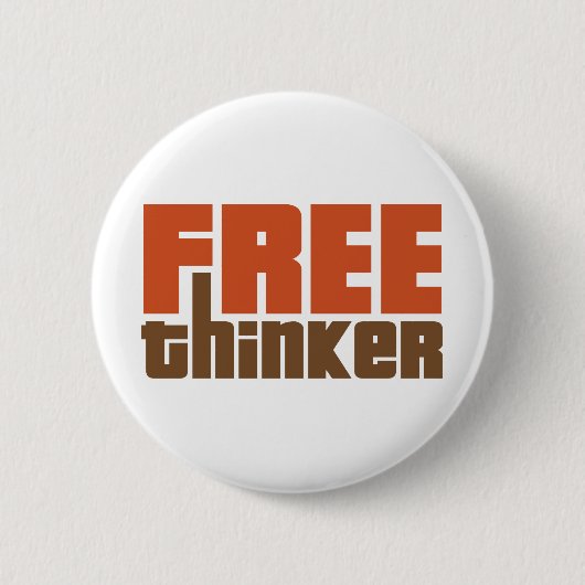 Free Thinker Ronde Button 5,7 Cm (Voorkant)