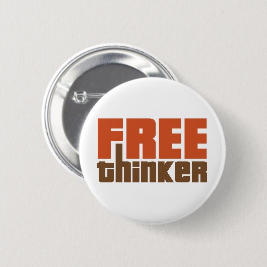 Free Thinker Ronde Button 5,7 Cm (Voorkant /achterkant)