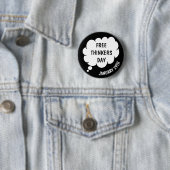 Free Thinkers Day is 29 januari Ronde Button 5,7 Cm (In situ)