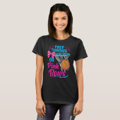 Free Throws or Pink Bows Pregnancy Cute For Girls  T-shirt (Voorkant volledig)