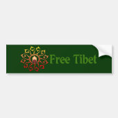 Free Tibet Candle Bumpersticker (Voorkant)