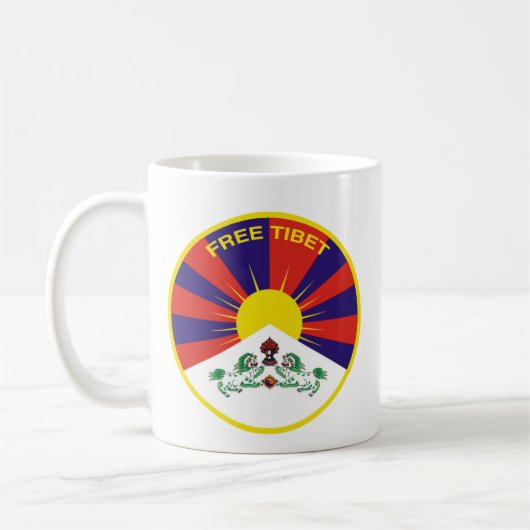 Free Tibet Koffiemok (Links)
