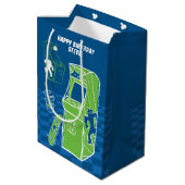 Free Time Arcade Medium Gift Bag Cadeauzakje (Achterkant Gekanteld)