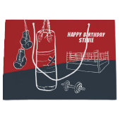 Free TIme Boxing Large Gift Bag Groot Cadeauzakje (Voorkant)