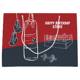 Free TIme Boxing Large Gift Bag Groot Cadeauzakje