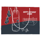 Free TIme Boxing Large Gift Bag Groot Cadeauzakje (Achterkant)