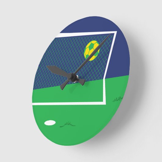 Free TIme Football Wall Clock Ronde Klok (Hoek)