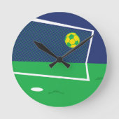 Free TIme Football Wall Clock Ronde Klok (Voorkant)