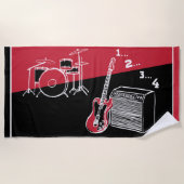 Free Time Rock Beach Towel Strandlaken (Voorkant)