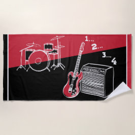 Free Time Rock Beach Towel Strandlaken