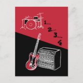 Free Time Rock Briefkaart (Voorkant)