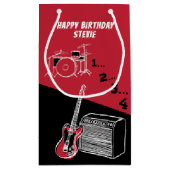 Free Time Rock Small Gift Bag Klein Cadeauzakje (Achterkant)