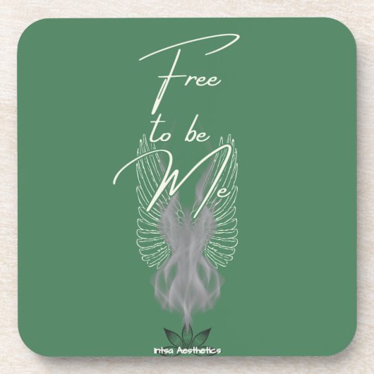 Free to be Me Hard plastic onderzetter (Voorkant)