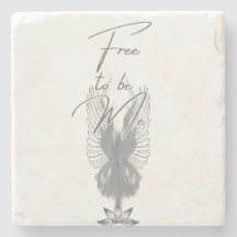Free to be Me Stone Onderzetter