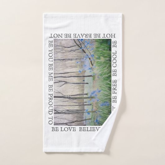 "Free to BE/Peace"-handdoekset Bad Handdoek (Handdoek)