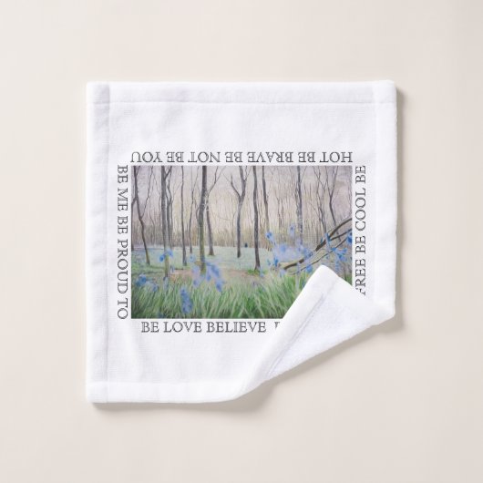 "Free to BE/Peace"-handdoekset Bad Handdoek (Wasdoekje)