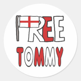 Free Tommy Ronde Sticker