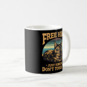 Free Tortoiseshel Cat Hugs Kidding Dont Touc Koffiemok (Voorkant rechts)