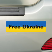 Free Ukraine Bumpersticker (Op auto)