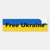Free Ukraine Bumpersticker (Voorkant)