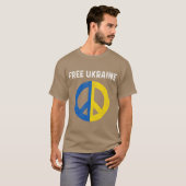Free Ukraine I Stand With Ukraine Support Ukraine T-shirt (Voorkant volledig)