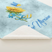 Free Ukraine Sunflower & Butterfly Sherpa Deken (3/4)