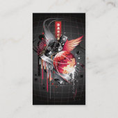 Free Vector Musical Theme Trend Visitekaartje (Achterkant)