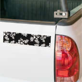 Free Vector naadloos ventilatorpatroon3 zwart wit  Bumpersticker (Op Truck)