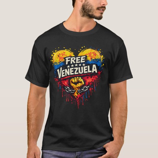 Free Venezuela T-shirt (Voorkant)
