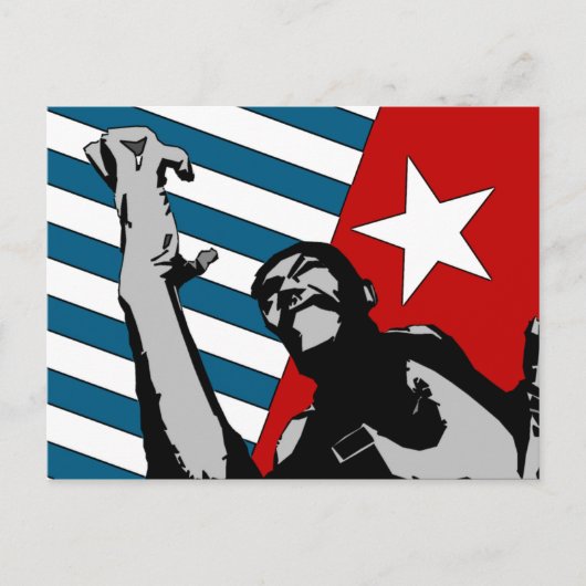 Free West Papua Art Briefkaart (Voorkant)