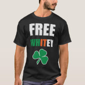 Free Whitey Bulger Shamrock T-Shirt (Voorkant)